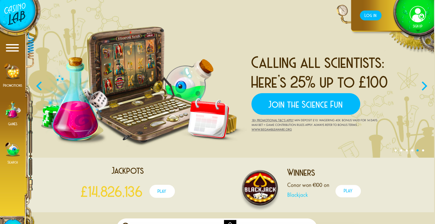 Casino Lab | Sister Sites & Bonuses For 2025 | Slotfruit